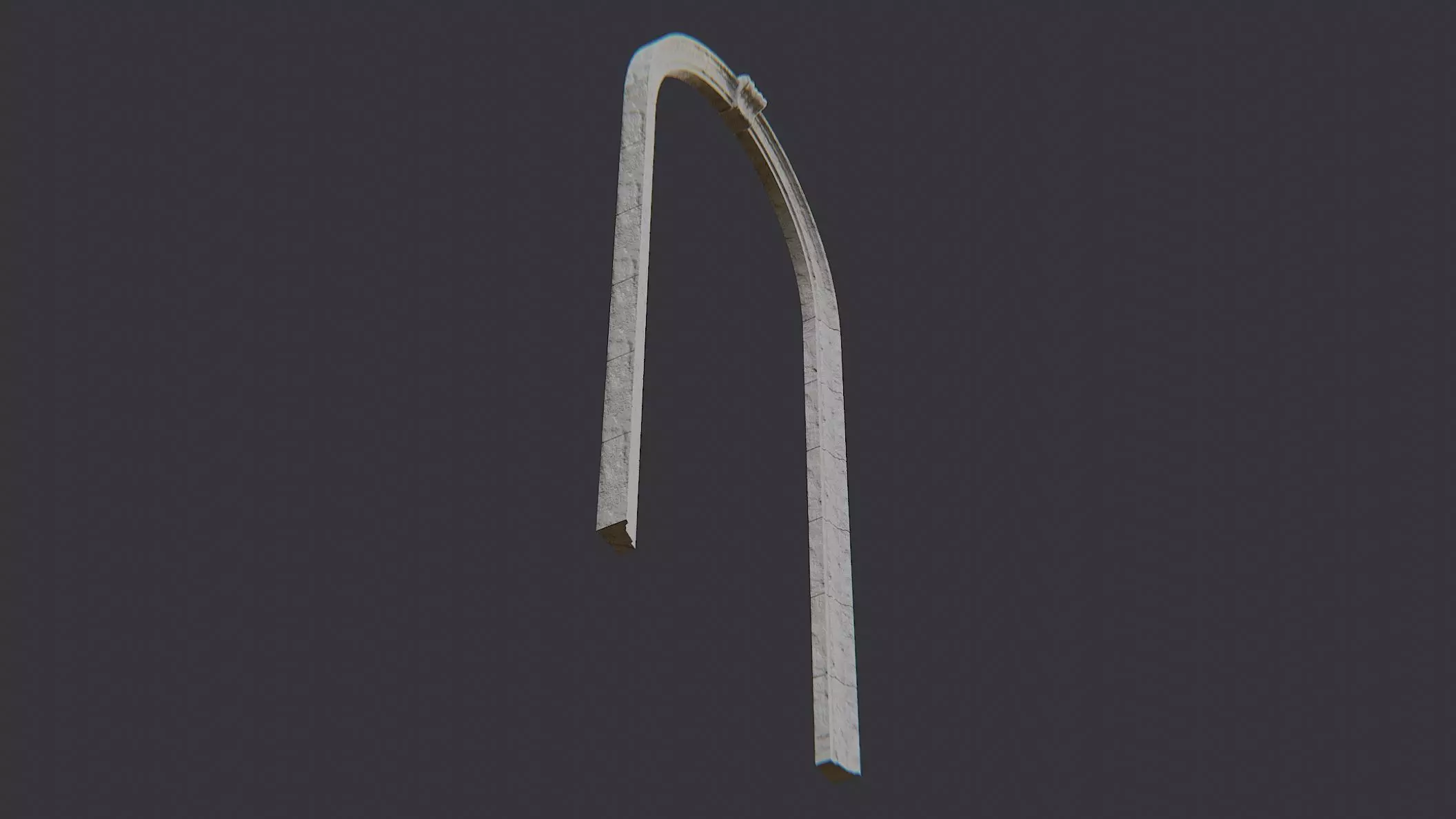 Archway City Hall Arch Deco for Architecture Scenes Low-poly 3D model_5