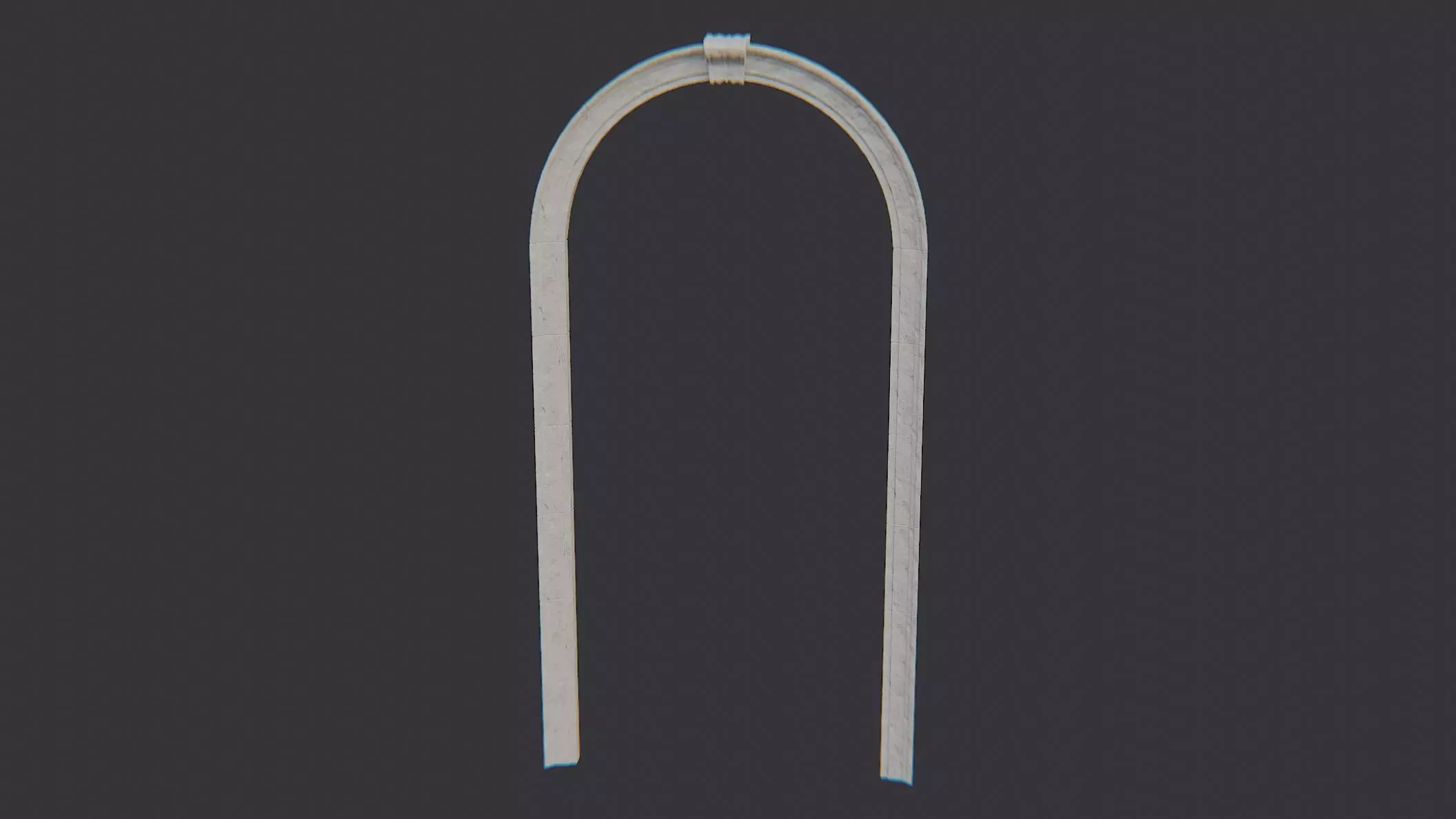 Archway City Hall Arch Deco for Architecture Scenes Low-poly 3D model_2