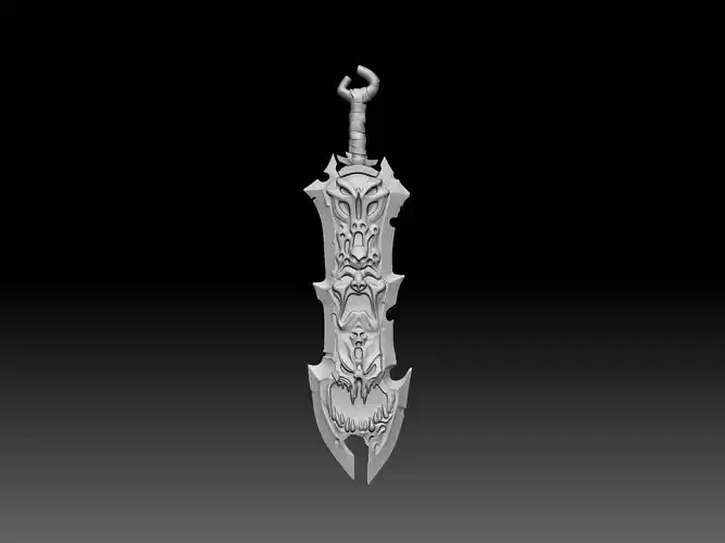 Wars Sword Darksiders Inspired 3D Model for 3D Printing