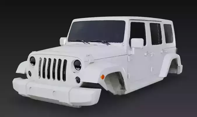 jeep body  3D model