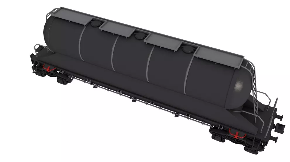 Railroad Tank Car 3D model_5