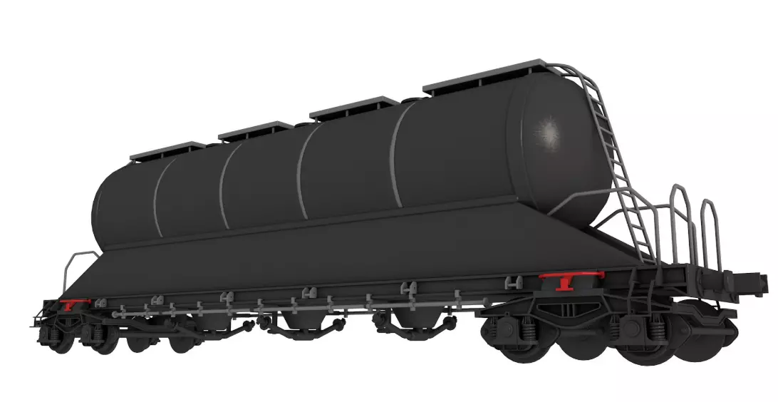 Railroad Tank Car 3D model_3