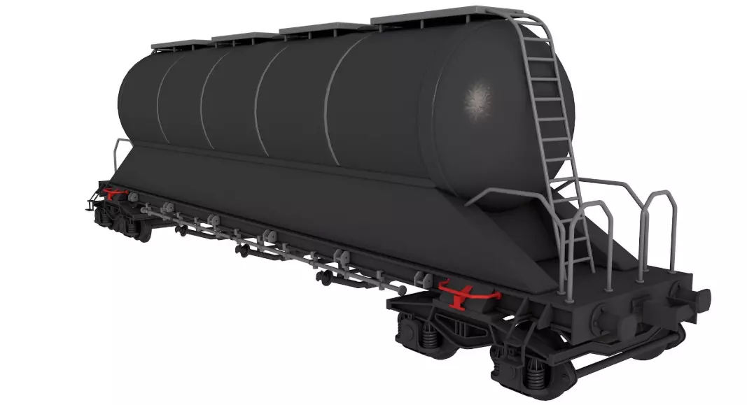Railroad Tank Car 3D model_0