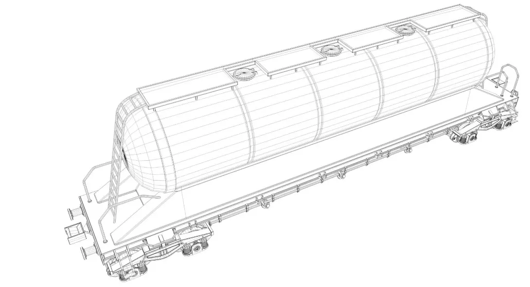 Railroad Tank Car 3D model_10