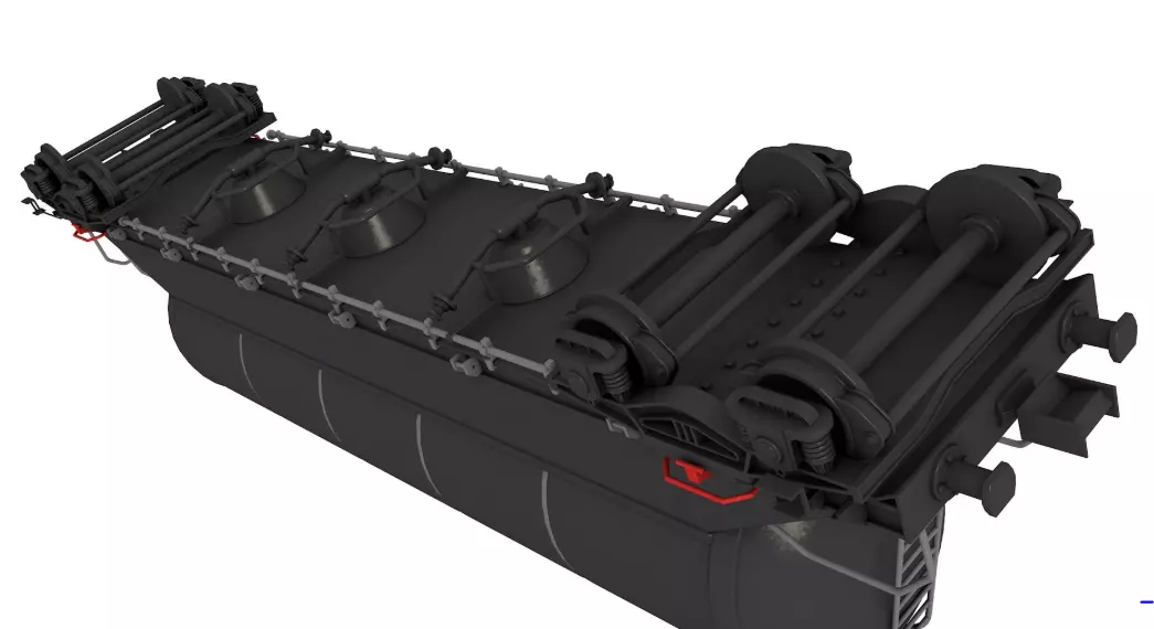 Railroad Tank Car 3D model_9