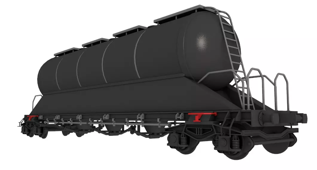 Railroad Tank Car 3D model_8