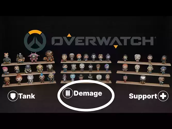 Overwatch Funko Popstyle character collection 1