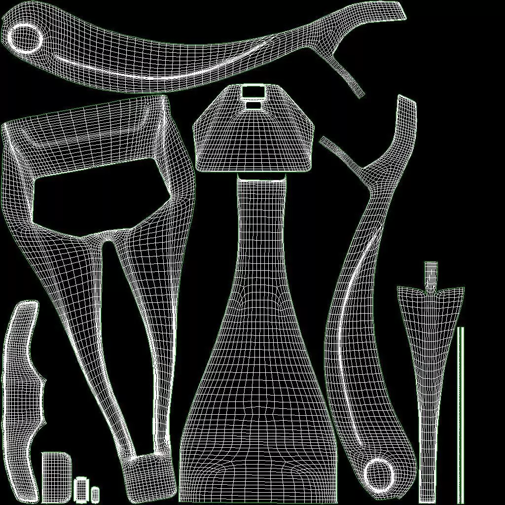 Motocaddy S1 Electric Golf Trolley with Bag Low-poly 3D model_11