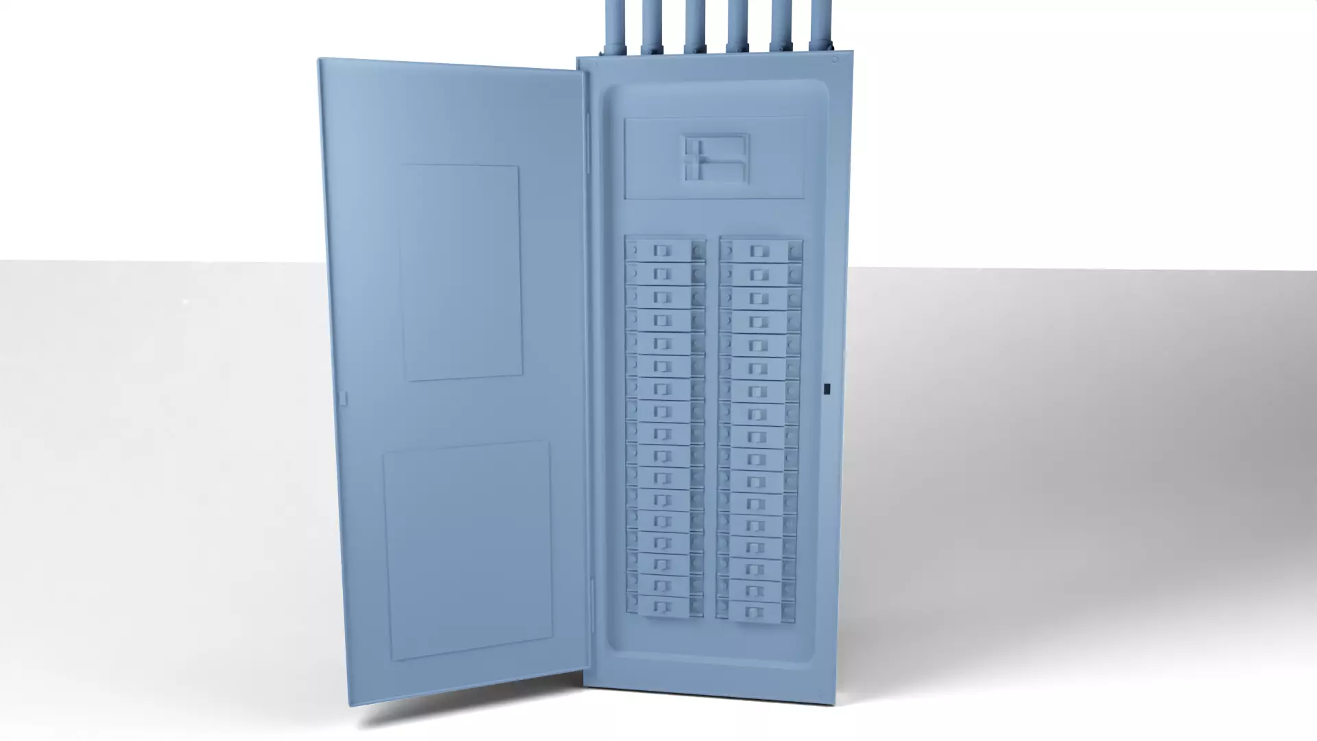 Electrical Panel Low-poly 3D model_7