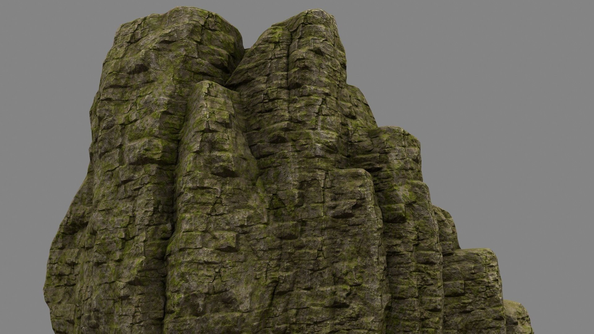 mount rock Low-poly 3D model_7