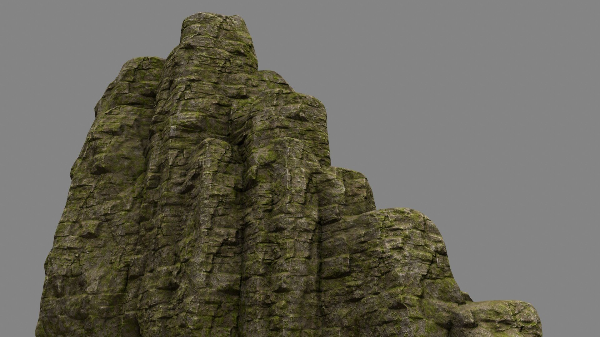 mount rock Low-poly 3D model_4