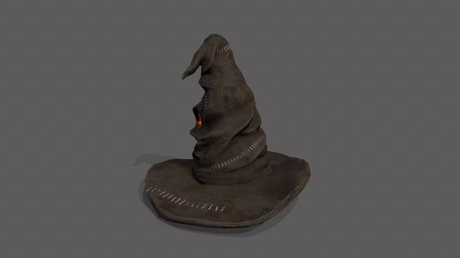 Halloween Hat Low-poly 3D model_4
