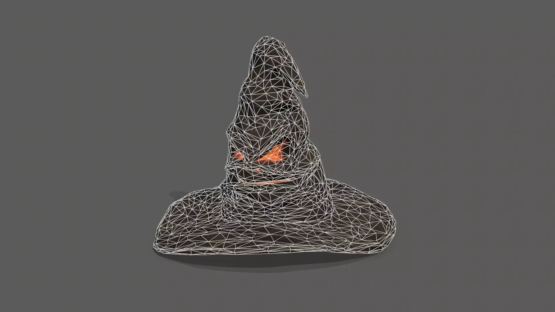 Halloween Hat Low-poly 3D model_11