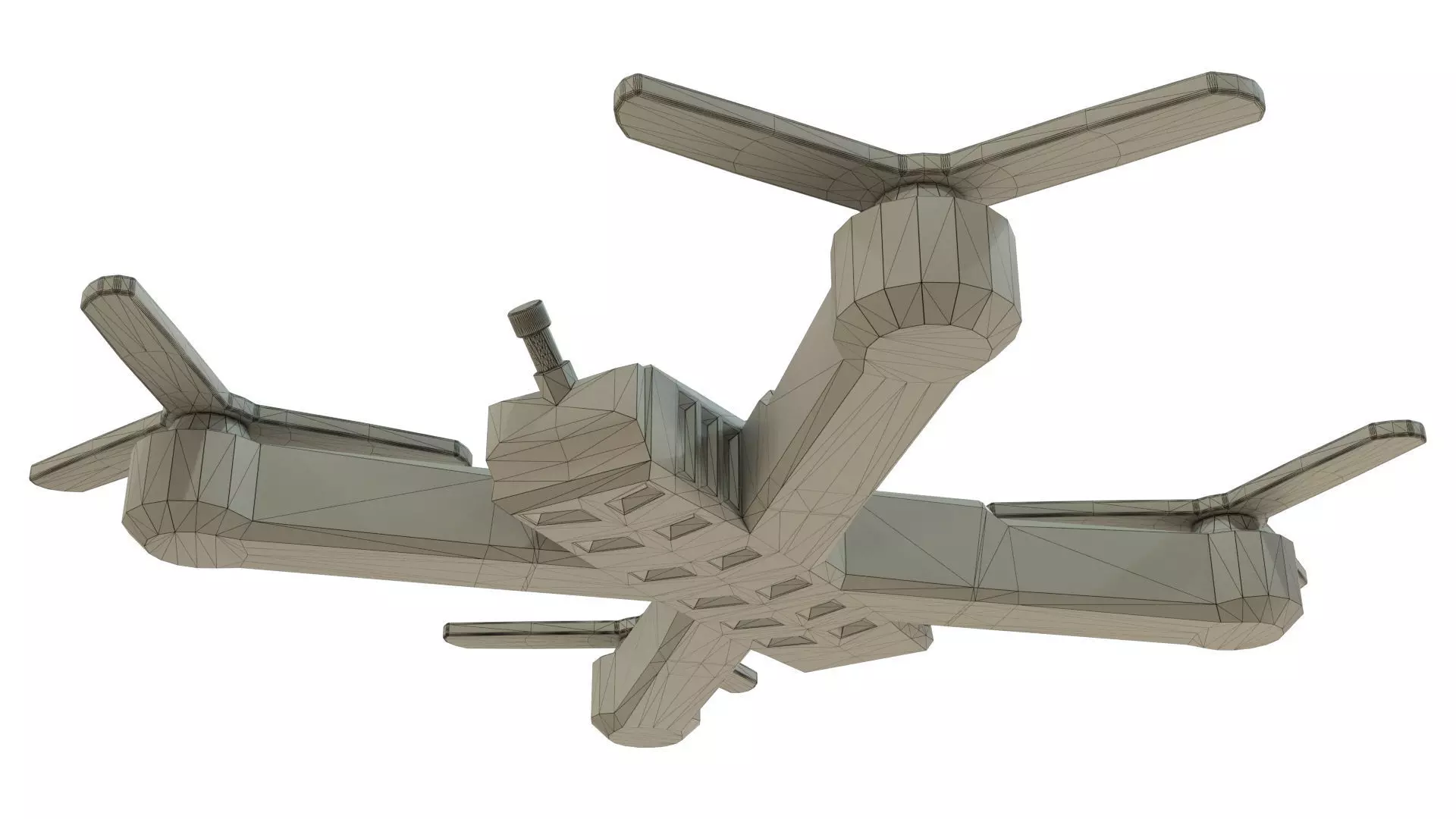 Christmas decoration 3D Printable Drone 3D print model_7