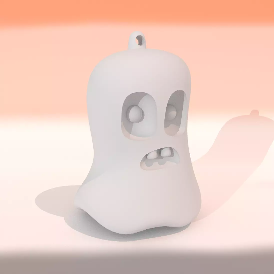 Spook the Keychain Ghost 3D print model_0