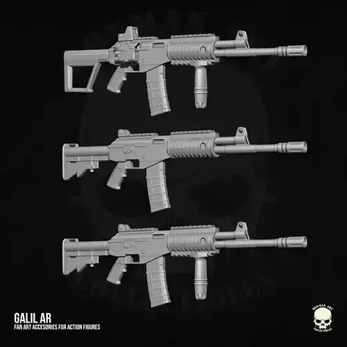 Galil AR STL Files For Action Figures