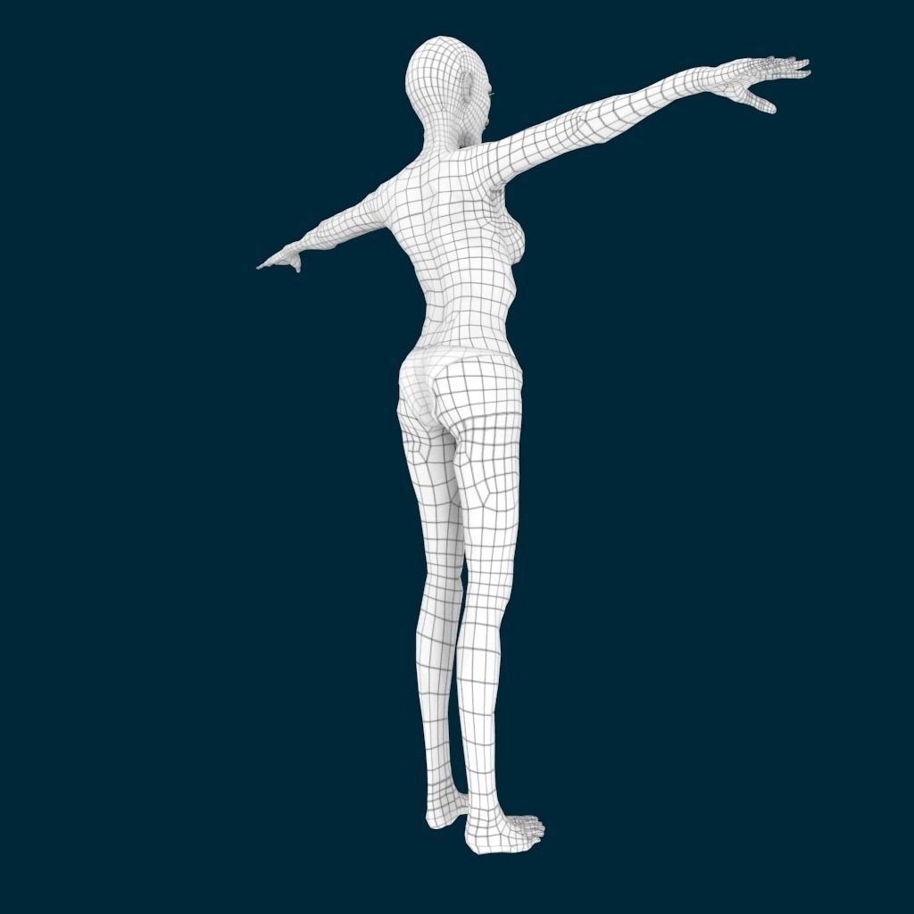 VM Av0001 - Helena-Female zombie character with a dirty dress Low-poly 3D model_19