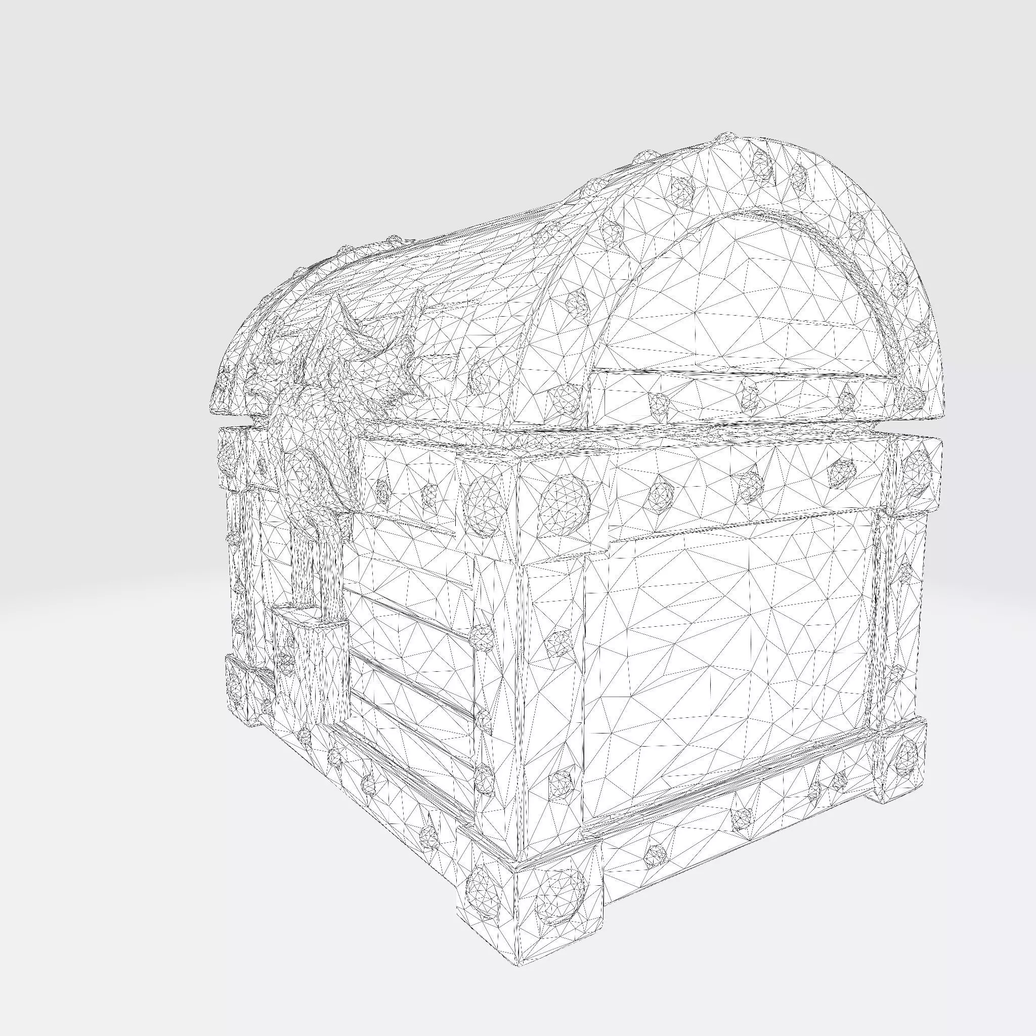 The Low-Poly Treasure Chest Asset Low-poly 3D model_10