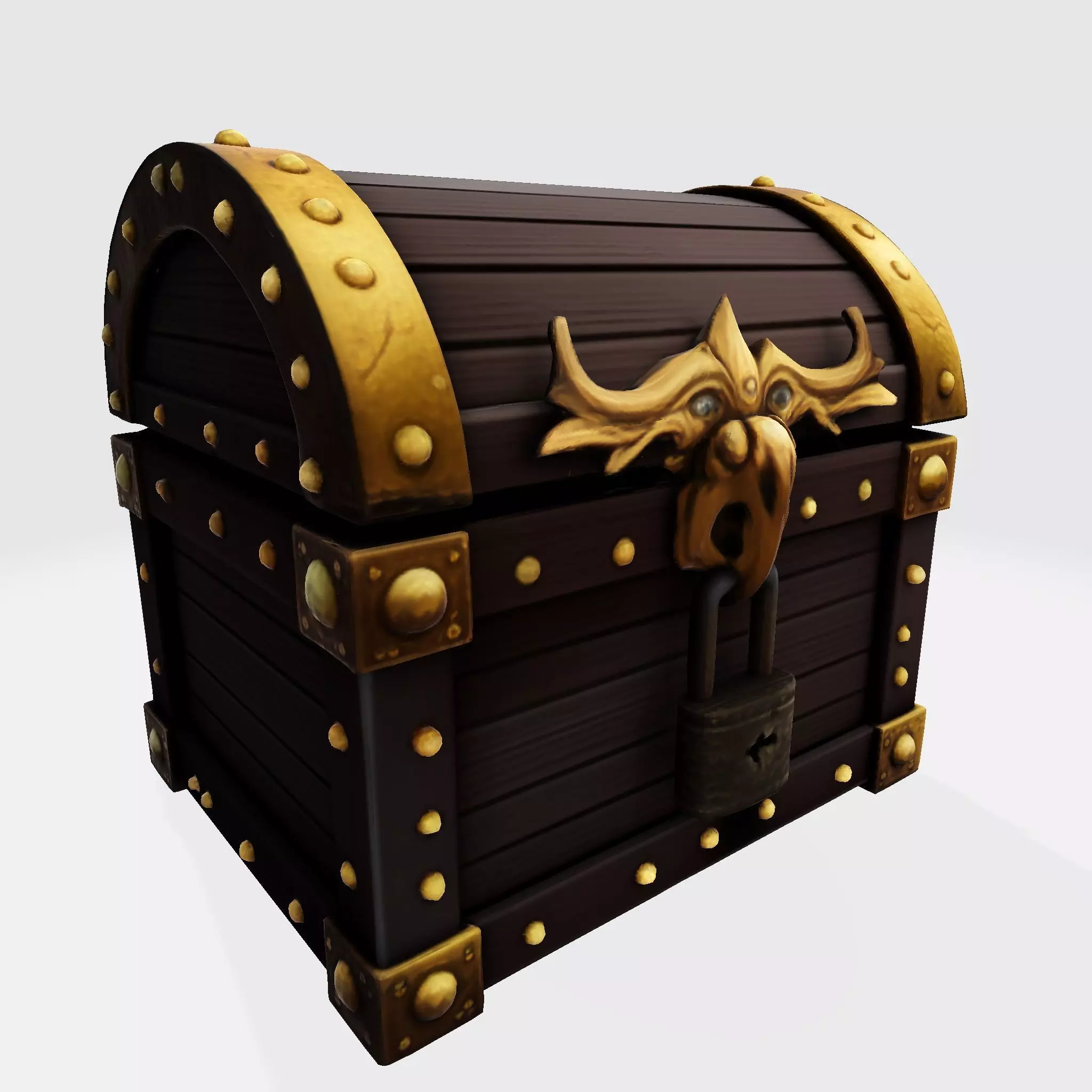 The Low-Poly Treasure Chest Asset Low-poly 3D model_2