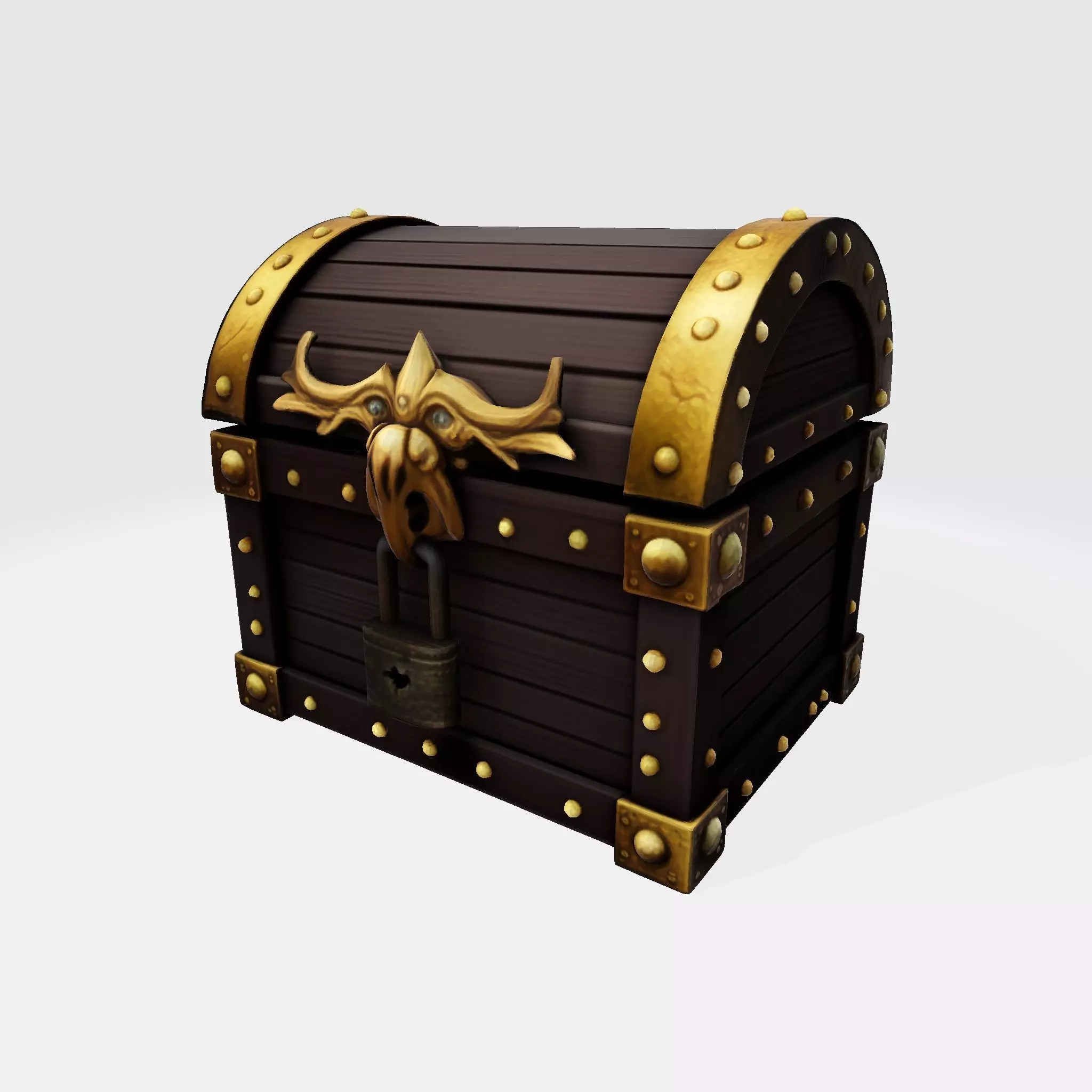 The Low-Poly Treasure Chest Asset Low-poly 3D model_1