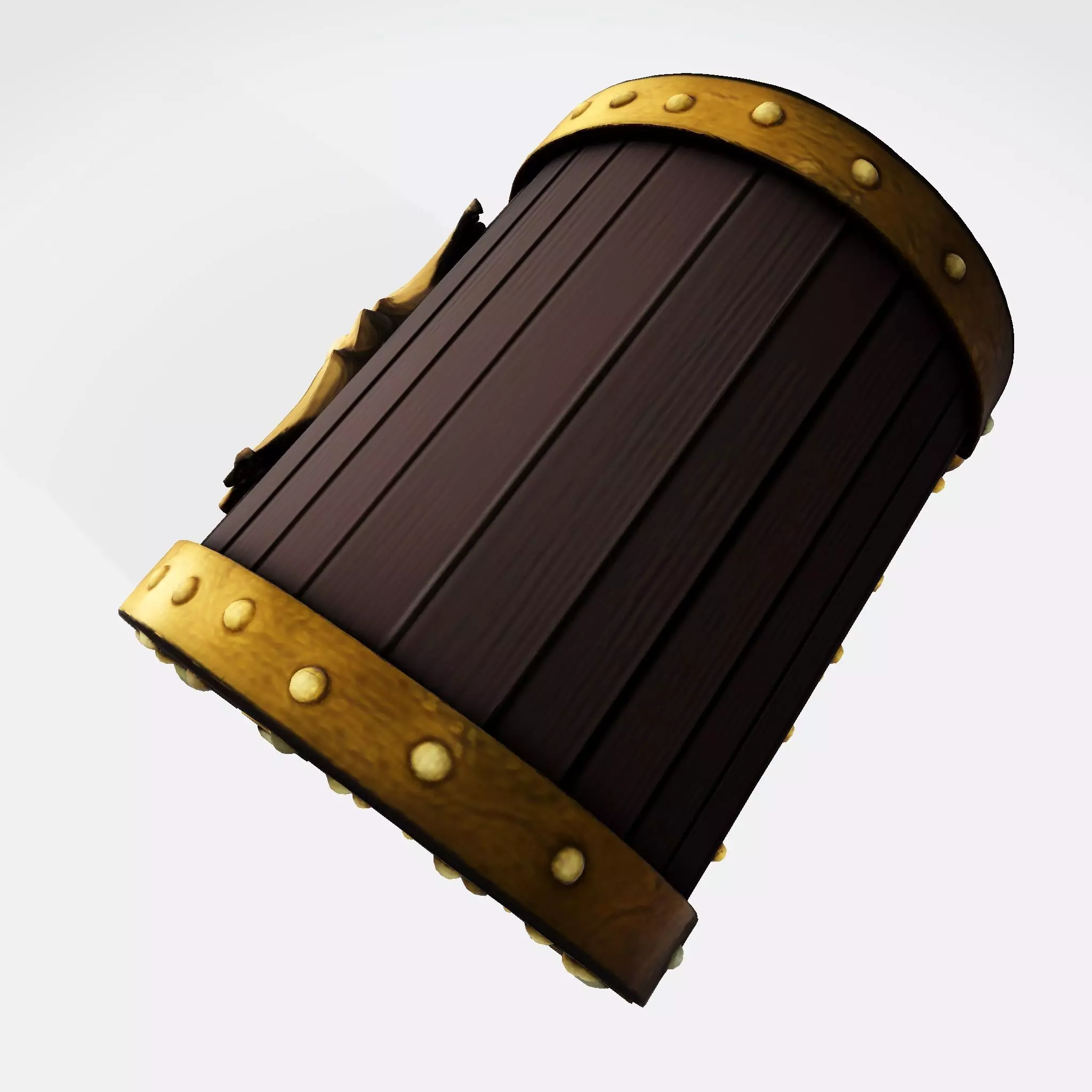 The Low-Poly Treasure Chest Asset Low-poly 3D model_5
