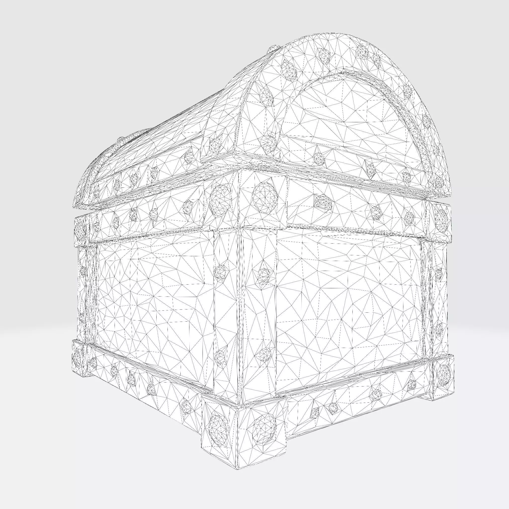 The Low-Poly Treasure Chest Asset Low-poly 3D model_11