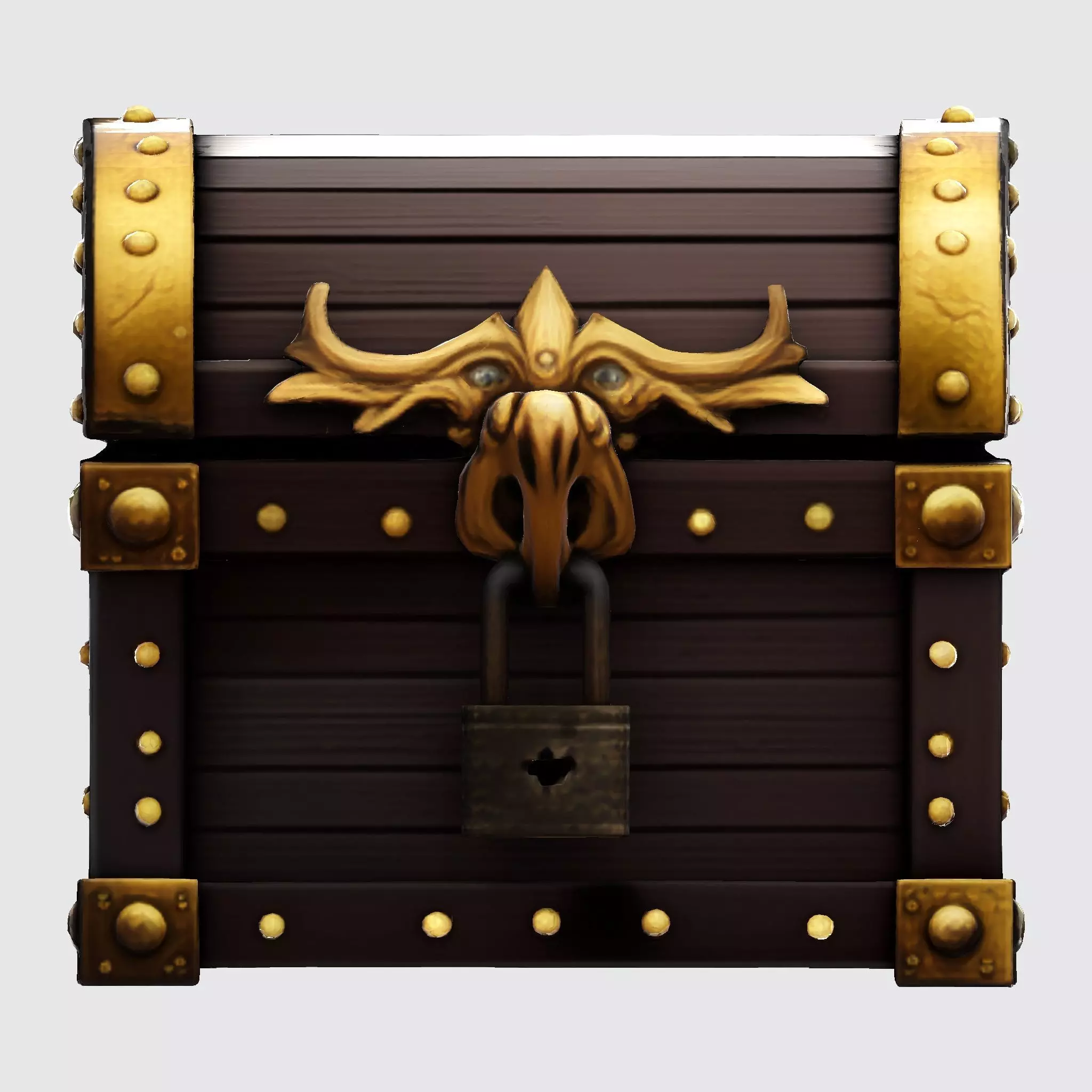 The Low-Poly Treasure Chest Asset Low-poly 3D model_13