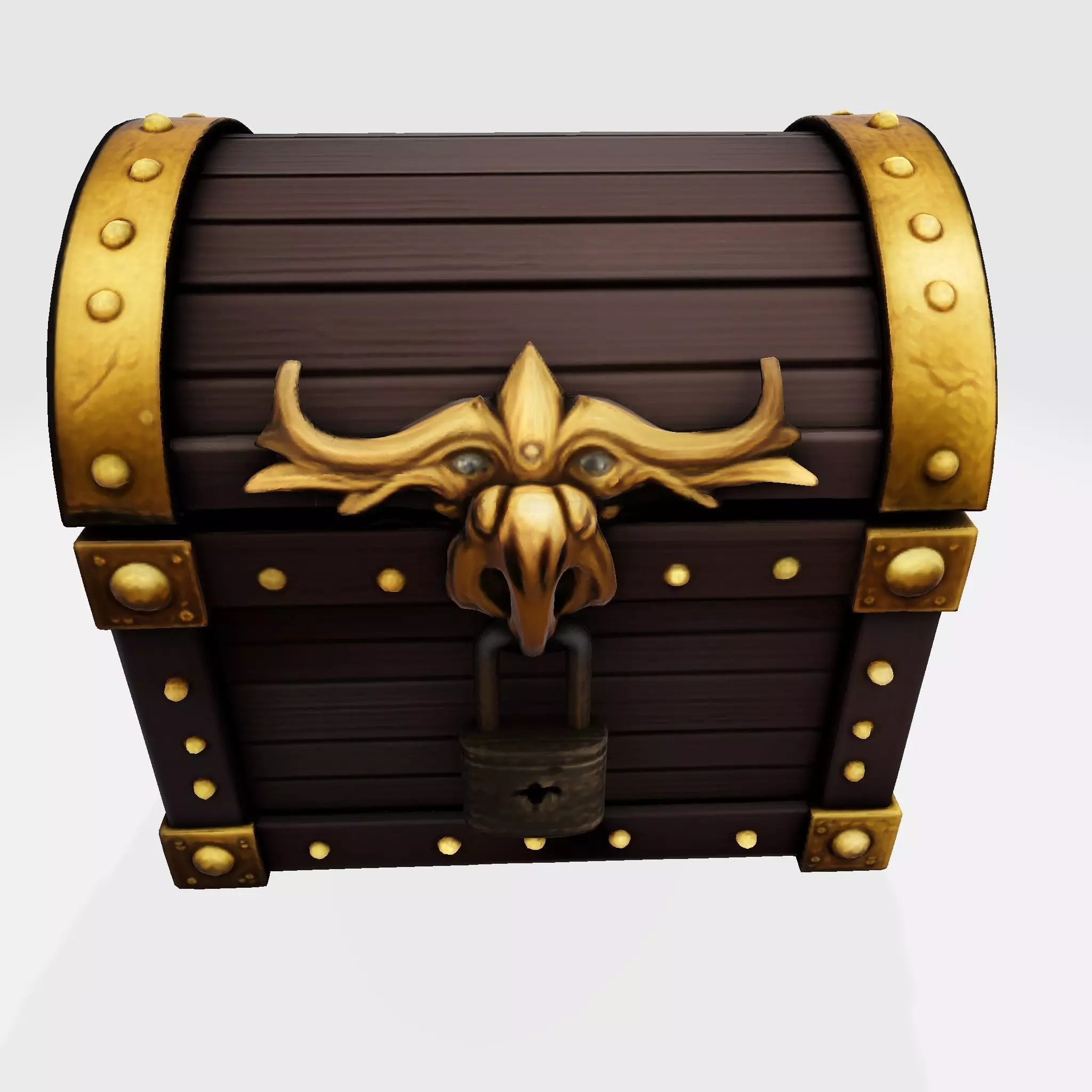 The Low-Poly Treasure Chest Asset Low-poly 3D model_3
