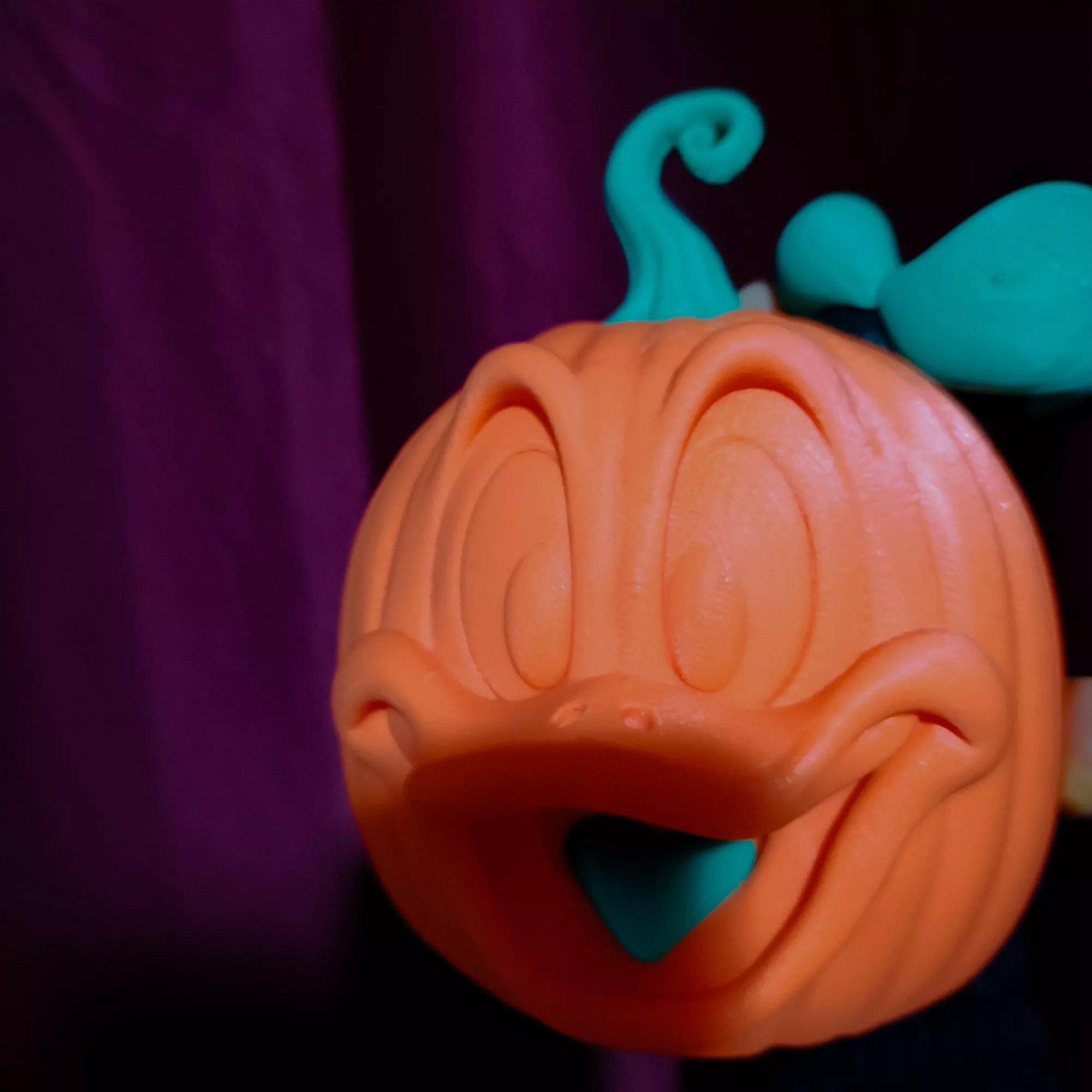 Donald Duck Carved Pumpkin Decor and Hollow 3MF MultiPart Model Free 3D print model_4