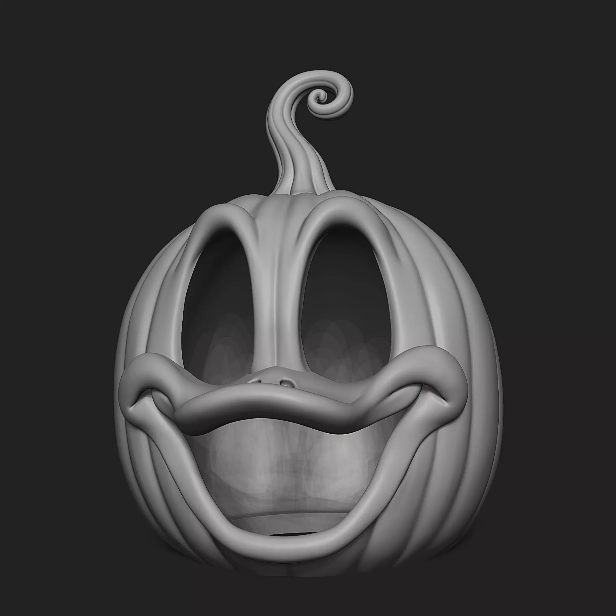 Donald Duck Carved Pumpkin Decor and Hollow 3MF MultiPart Model Free 3D print model_12