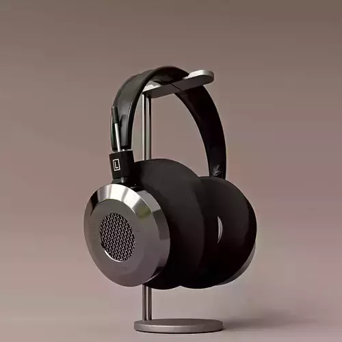 3D Headphones Render Low-poly 3D model  3D Headphones Render Low-poly 3D model