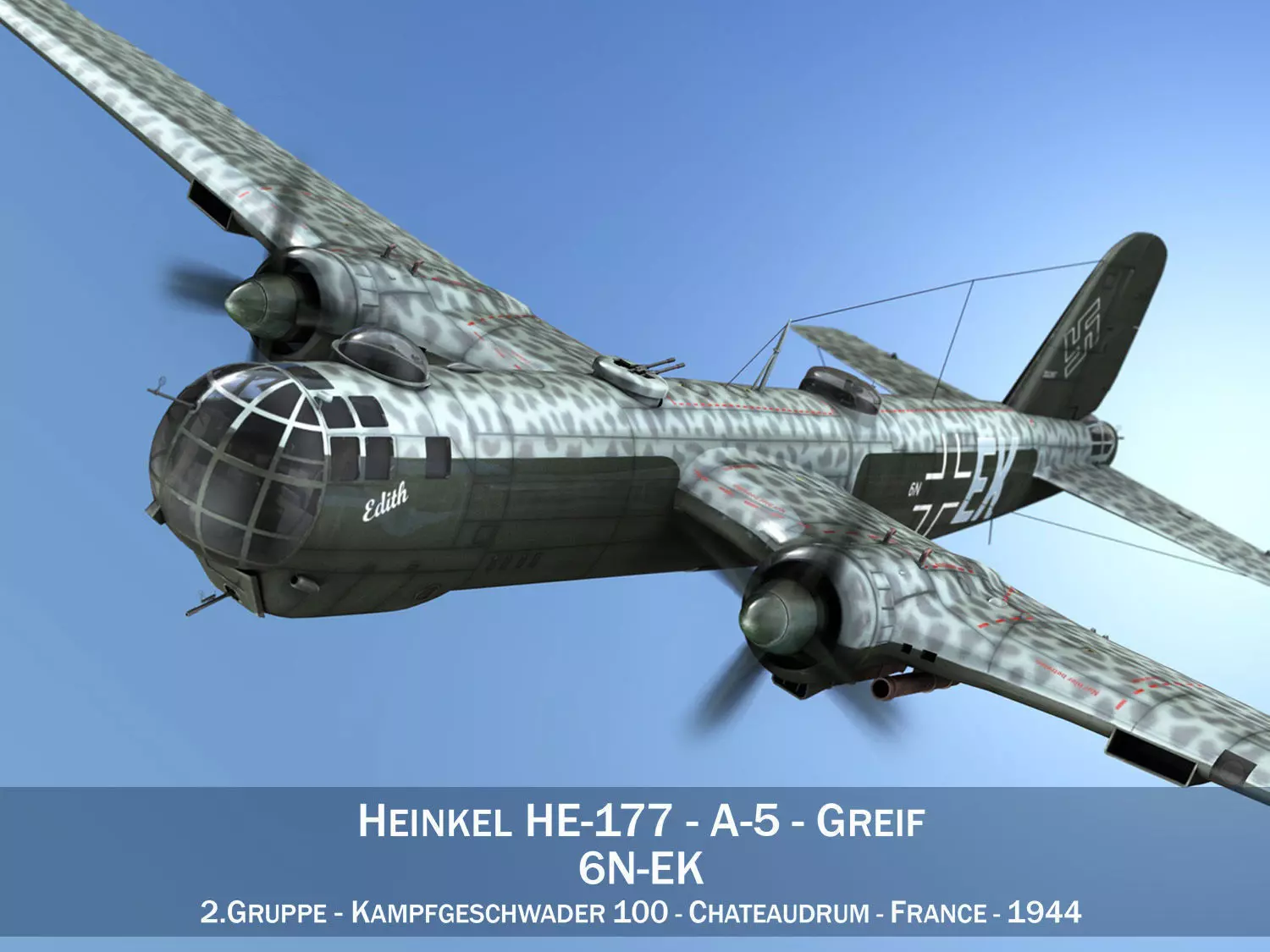 Heinkel He-177 - Greif - 6NEK 3D model