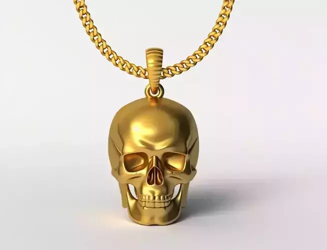 skull pendant charms - one inch pendant