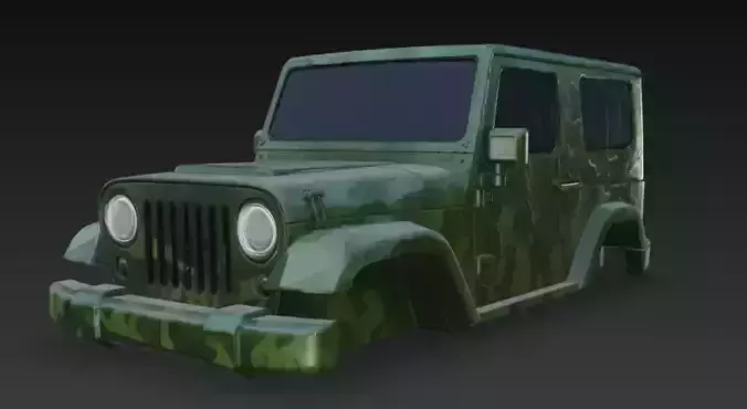 jeep body  3D model
