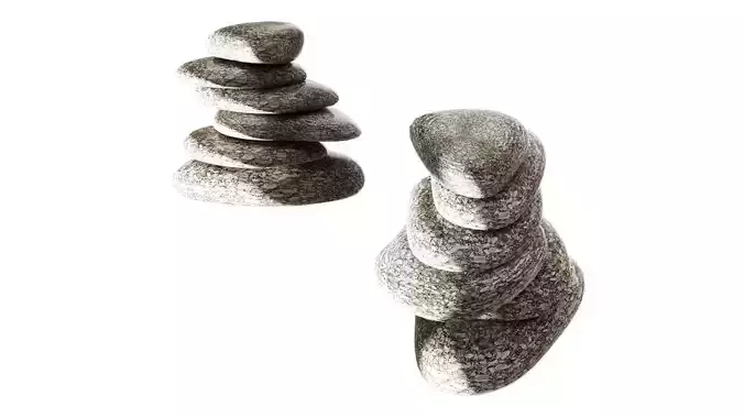 Set of stones 3D model