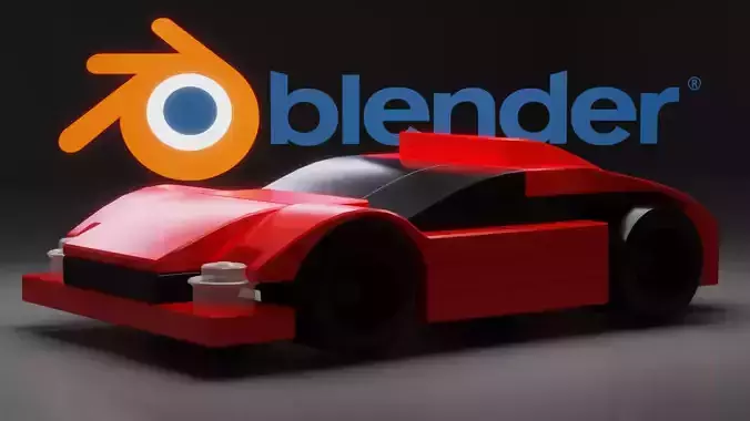 Custom Lego Car Game-ready