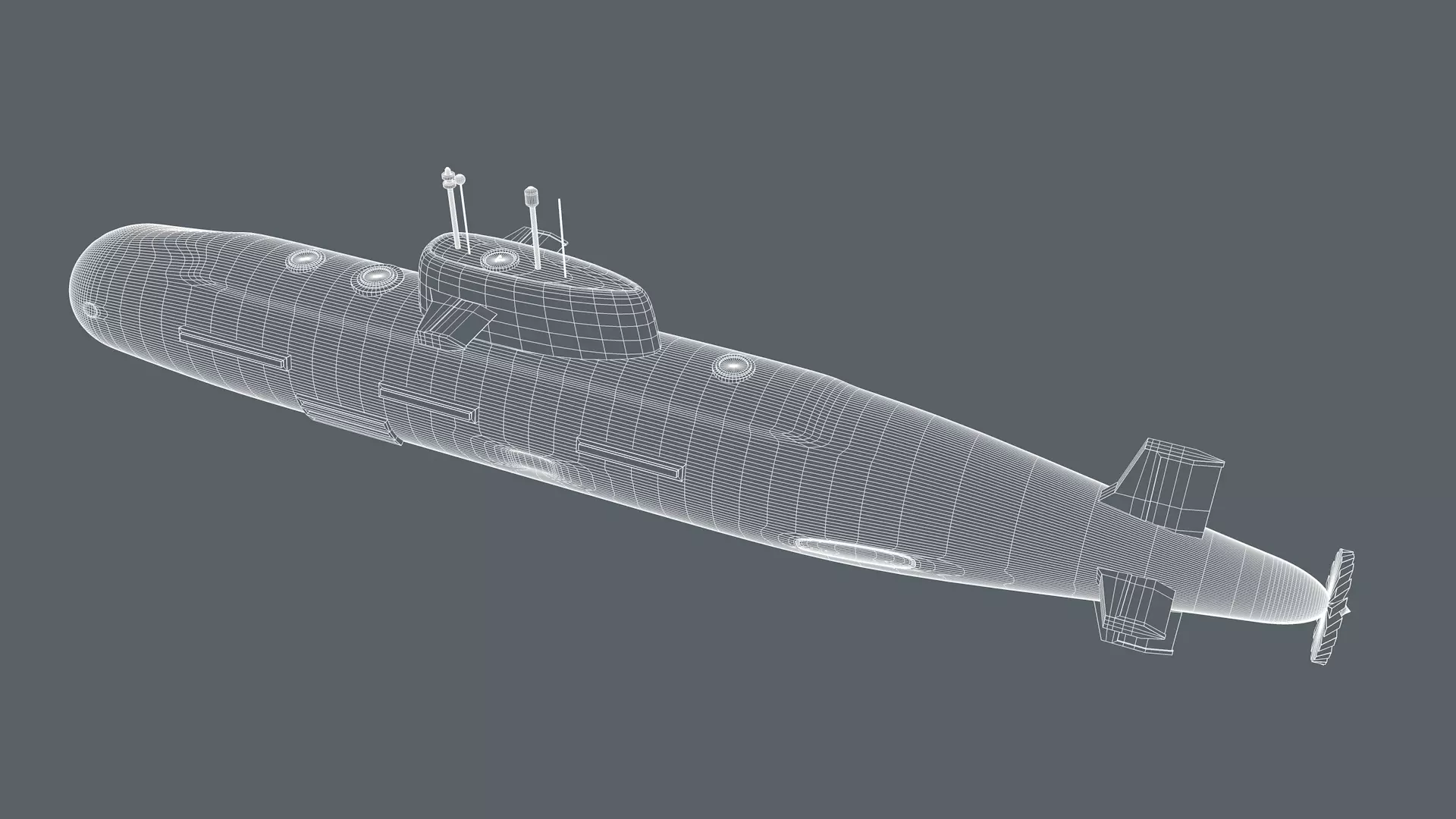 Submarine 3D model_14