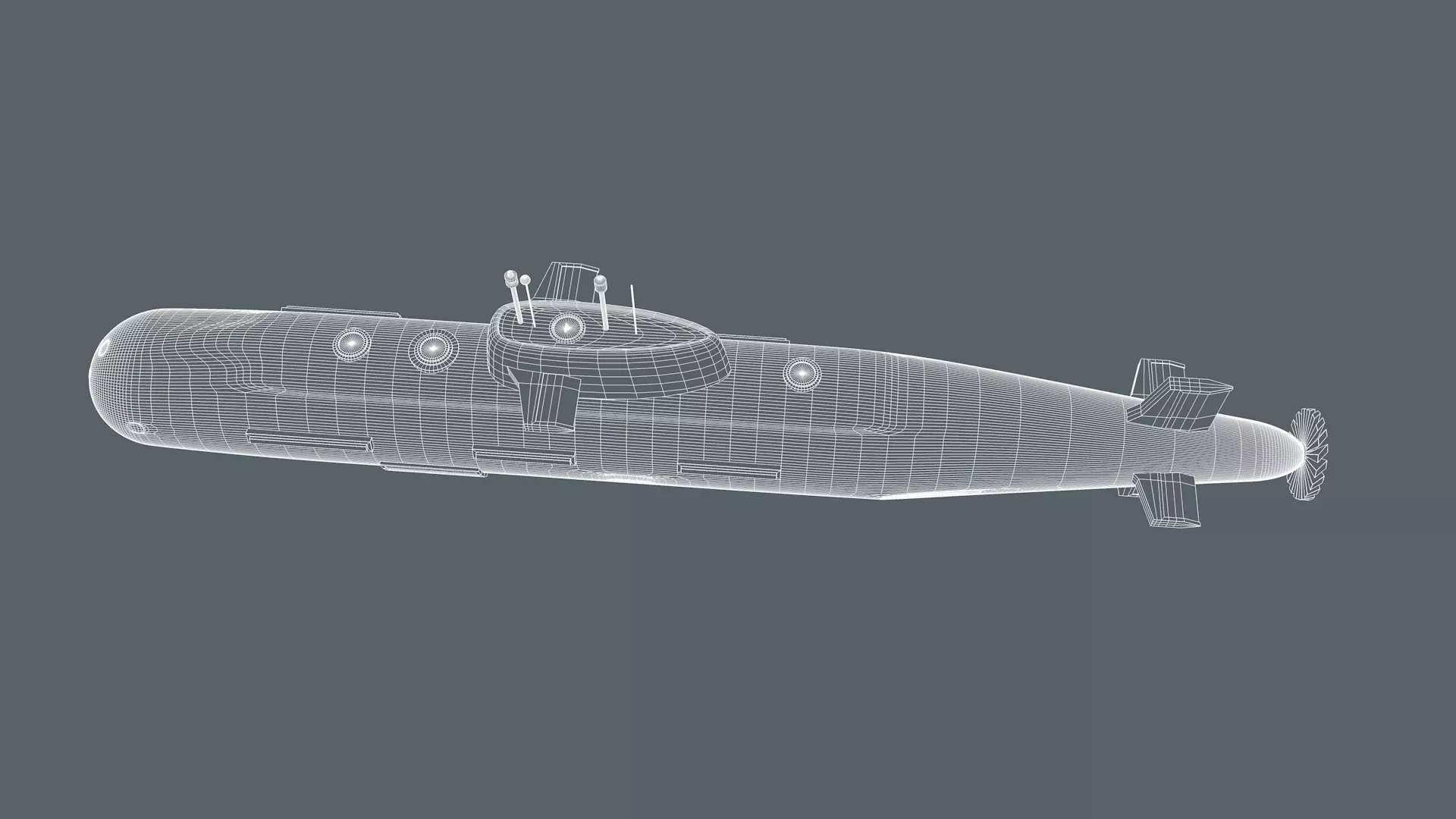 Submarine 3D model_15