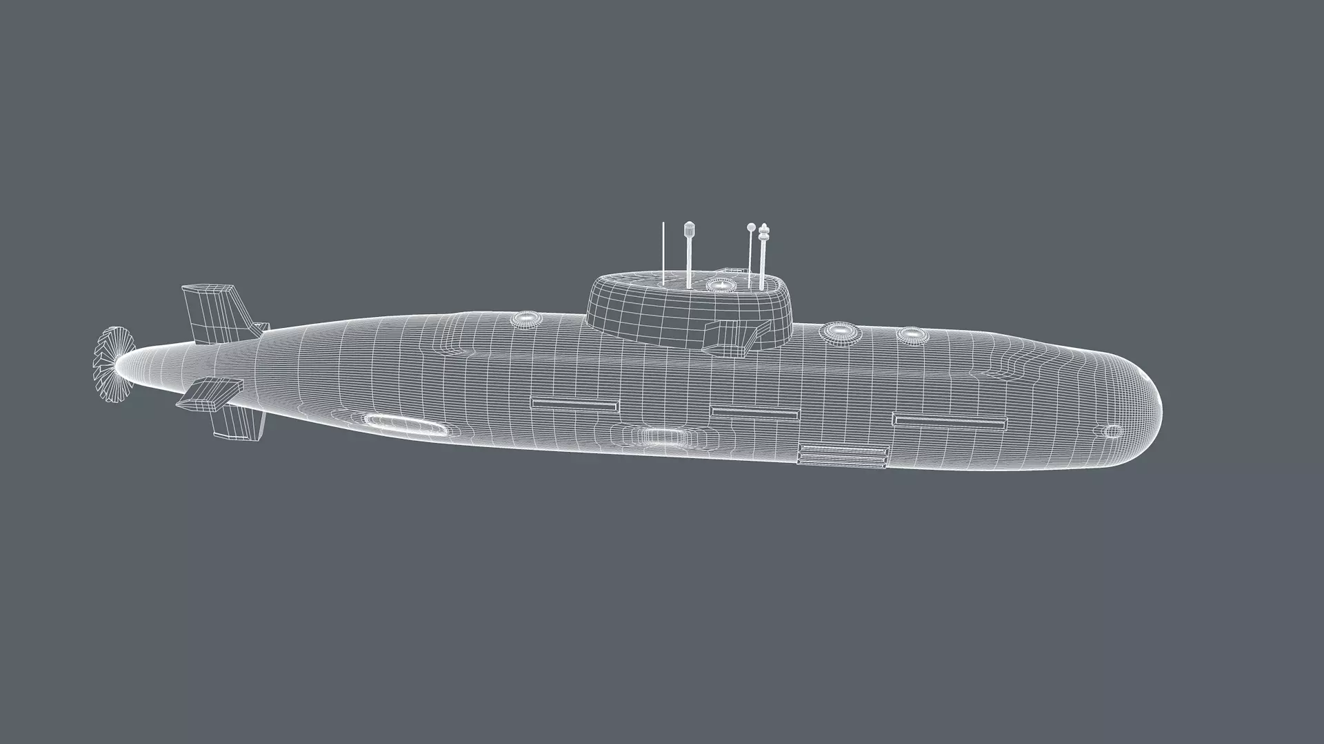 Submarine 3D model_8