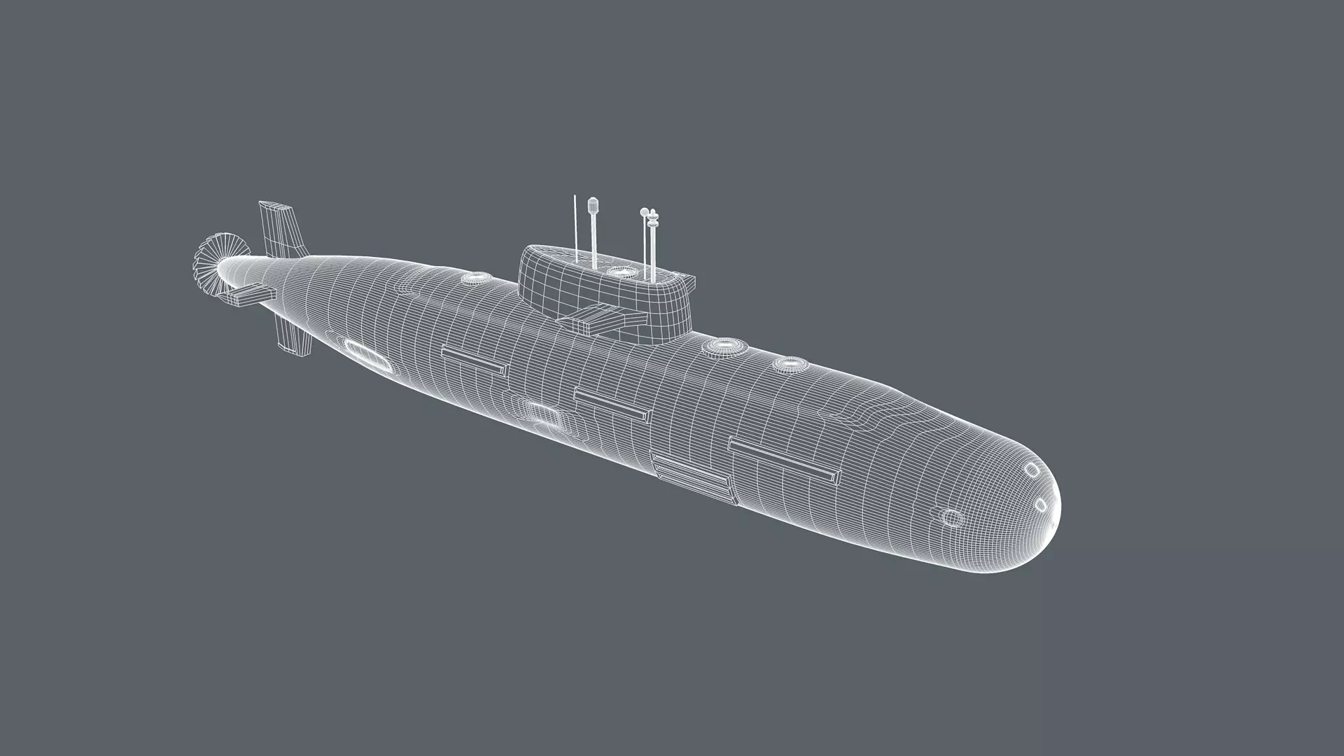 Submarine 3D model_9