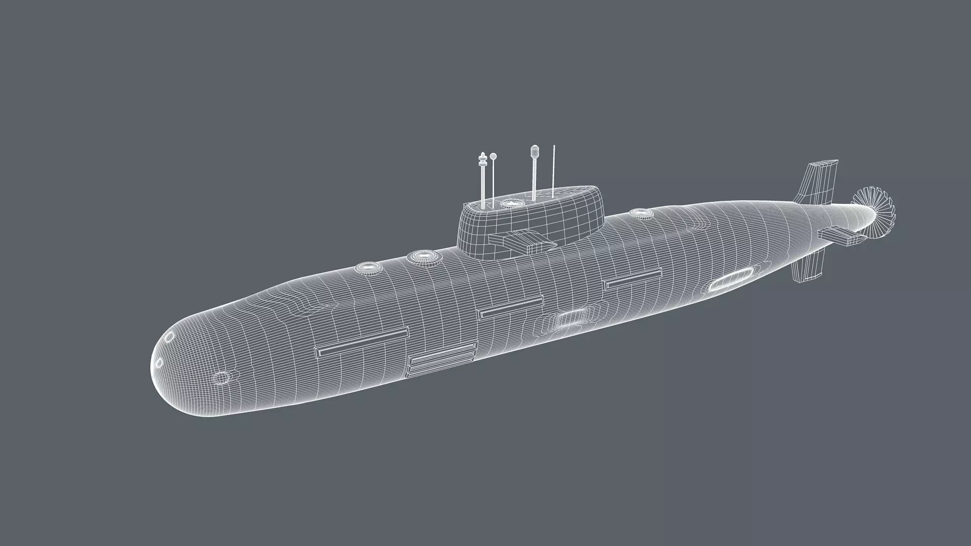 Submarine 3D model_13