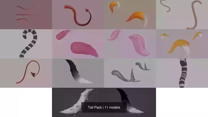 Tail Pack 3D Model Collection