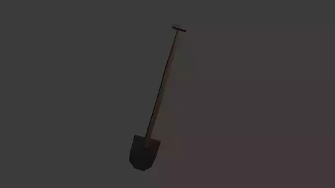 low poly Shovel
