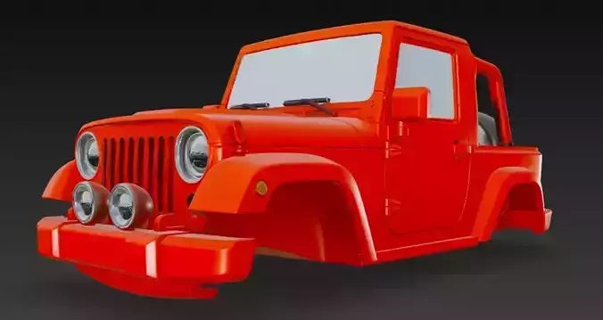 jeep body part 3D model