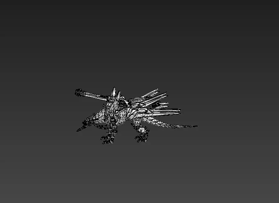 Mecha Tiger Low-poly 3D model_27