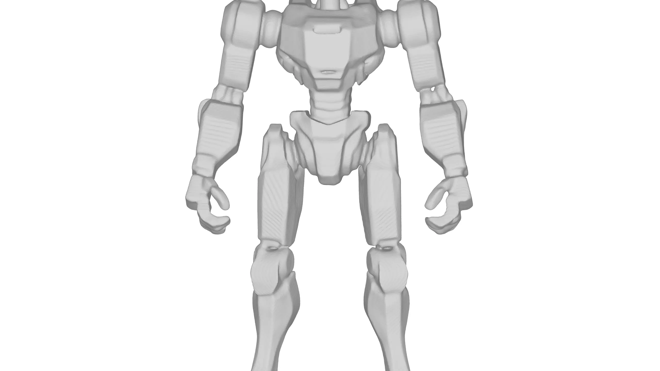 Futuristic Blue Armored Soldier 3D Model 3D model_7