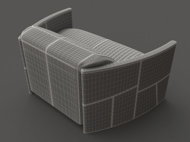 Aviator sofa 3D model_4