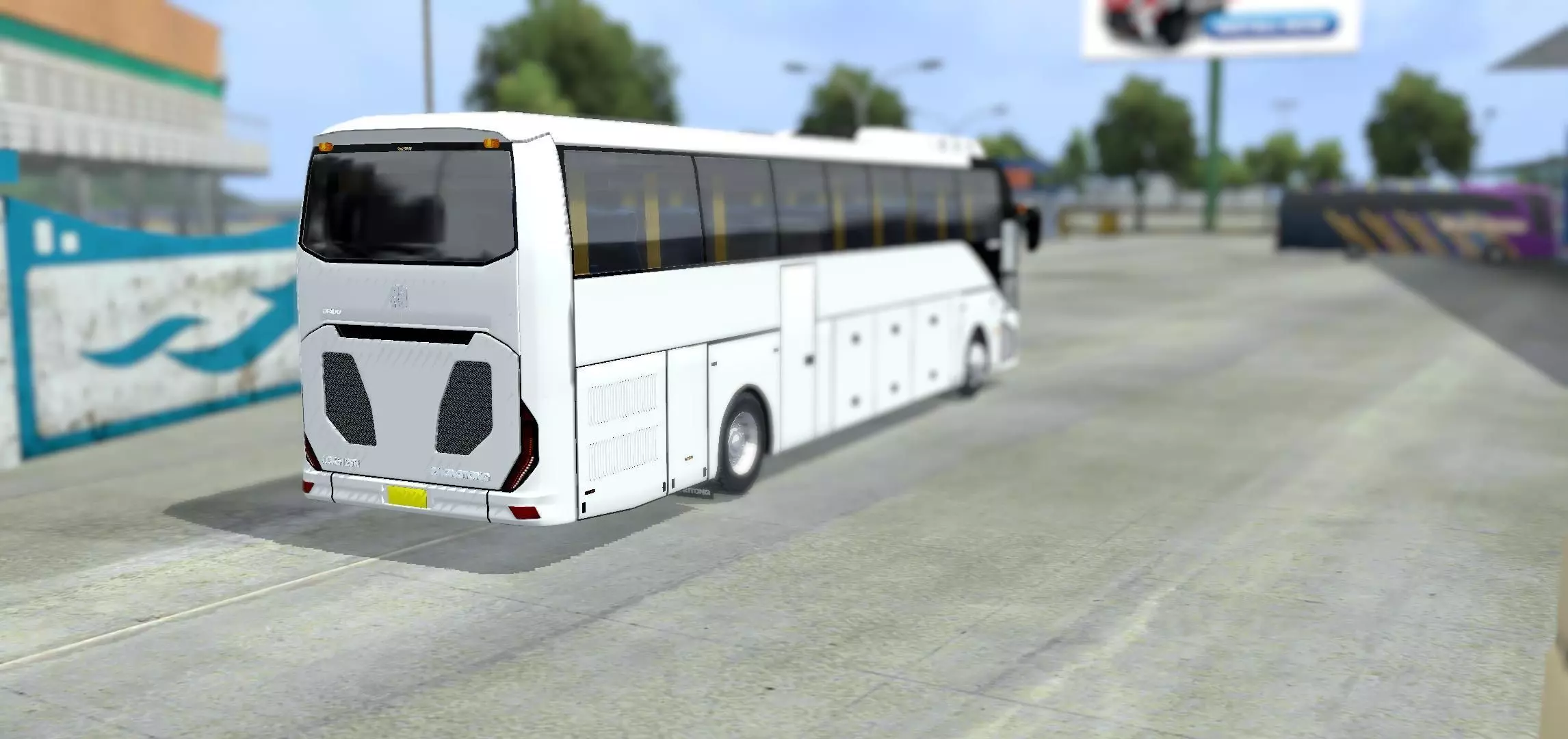 H12 Zhongtong Bus Model Low-poly 3D model_2