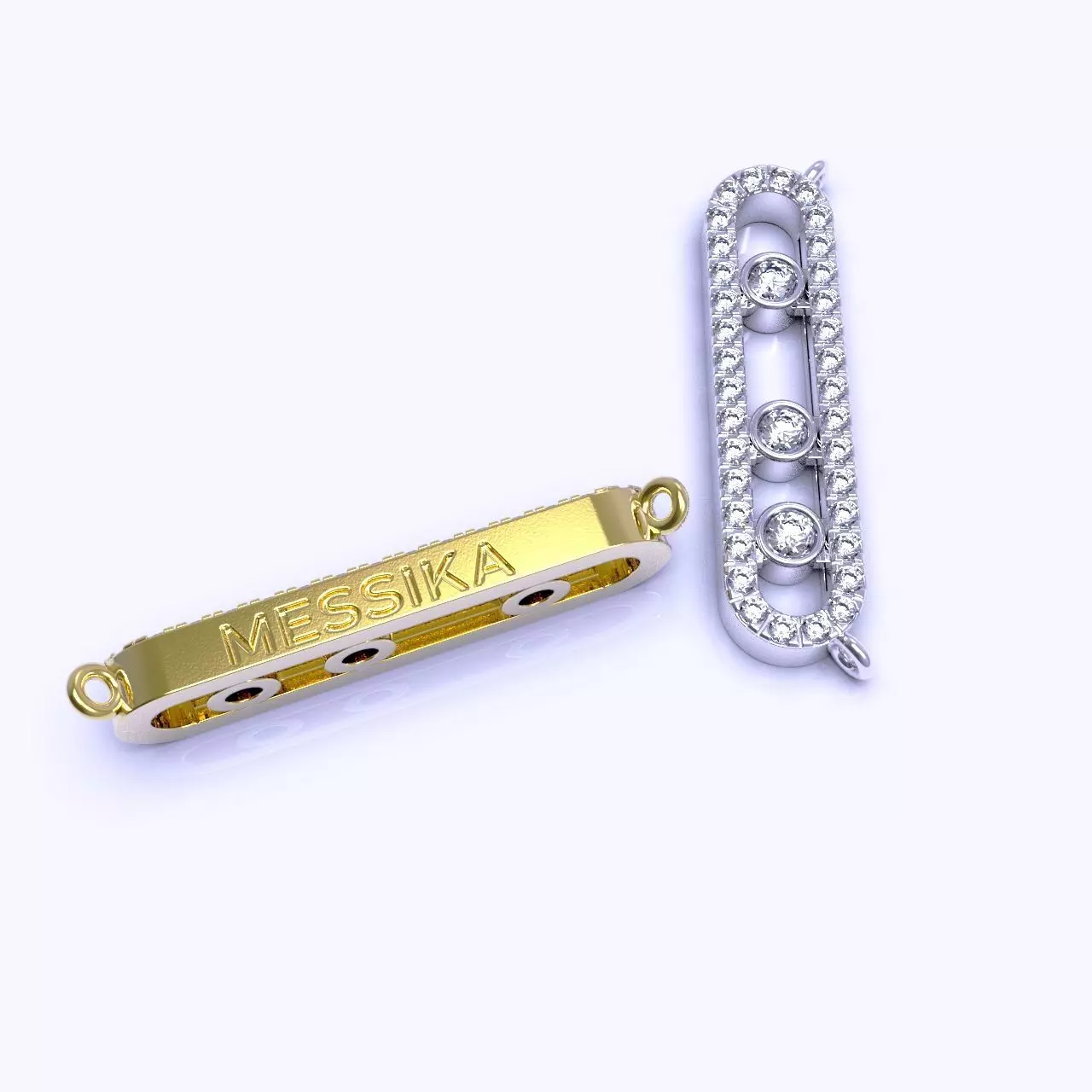 Messika pendant 3D print model_3