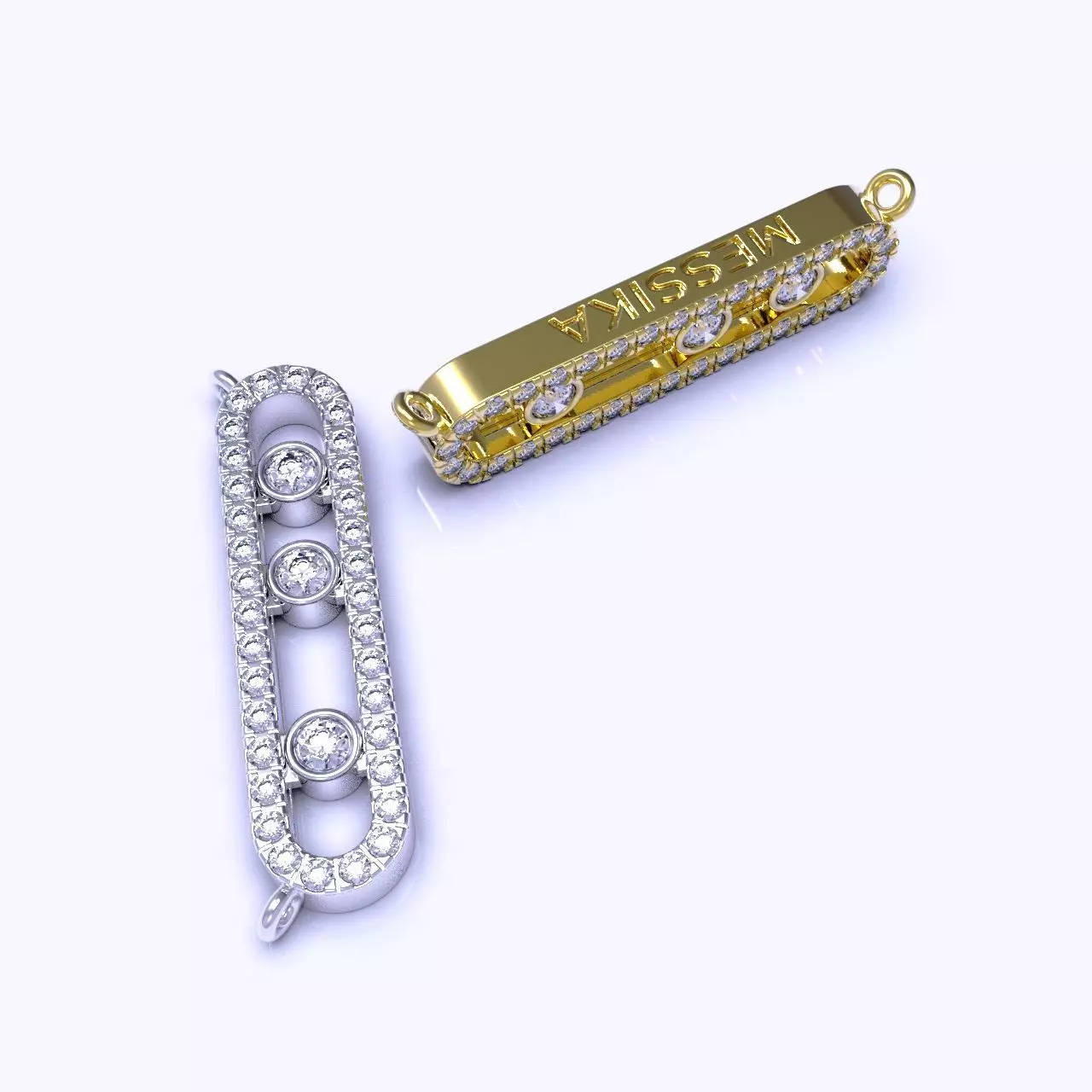 Messika pendant 3D print model_1